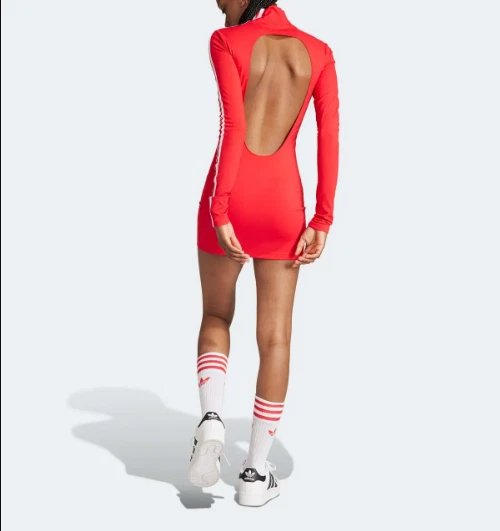 Vestido para mujer Adidas Adilenium corte ajustado IV9332 - Mejor escarlata (deber pagado en EE. UU.) Foto 4 de 4