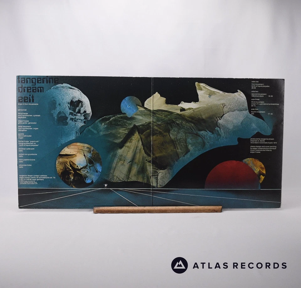 Tangerine Dream Zeit Reissue Gatefold Double LP Album Vinyl Record - EX/EX - Image 3 of 4