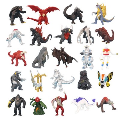 24pcs Set Godzilla Vs King Kong Figure Model Toys 17cm