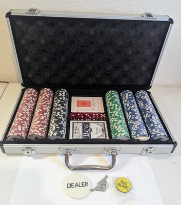 Absolute Poker Texas Hold'em Set Brand New Carrying Case Nice!
