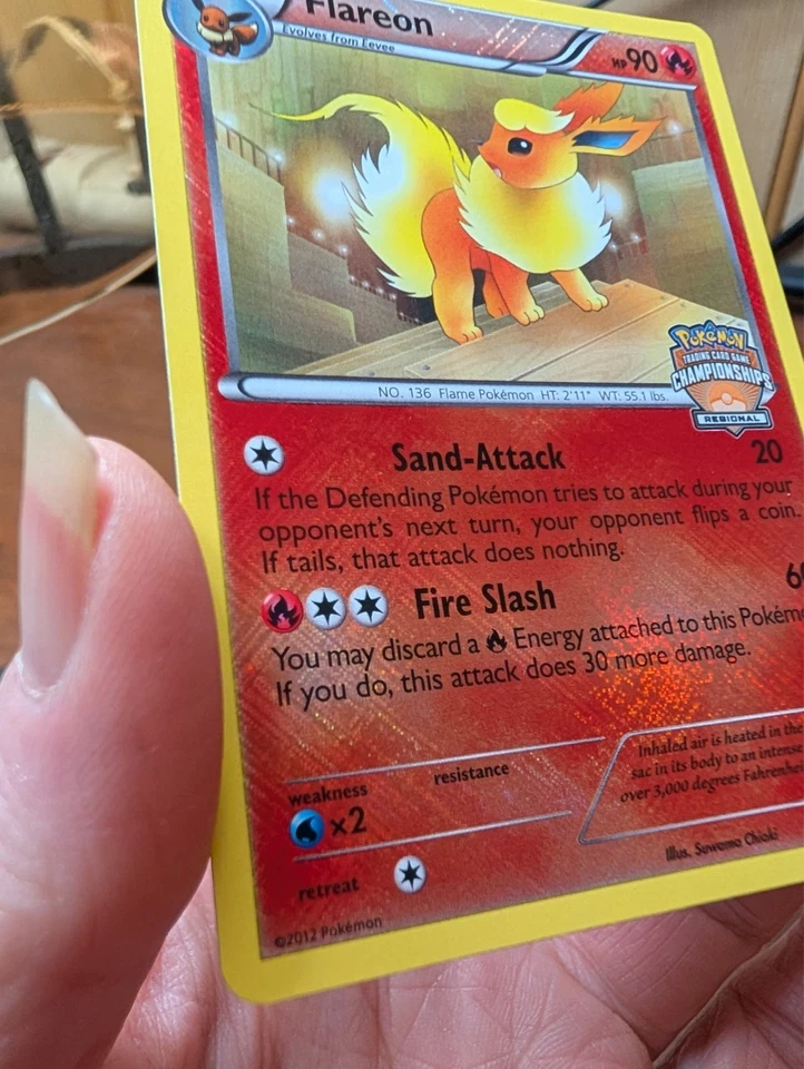Pokemon Dark Explorers Regional Championships Flareon Promo 12/108 - Image 2 of 4