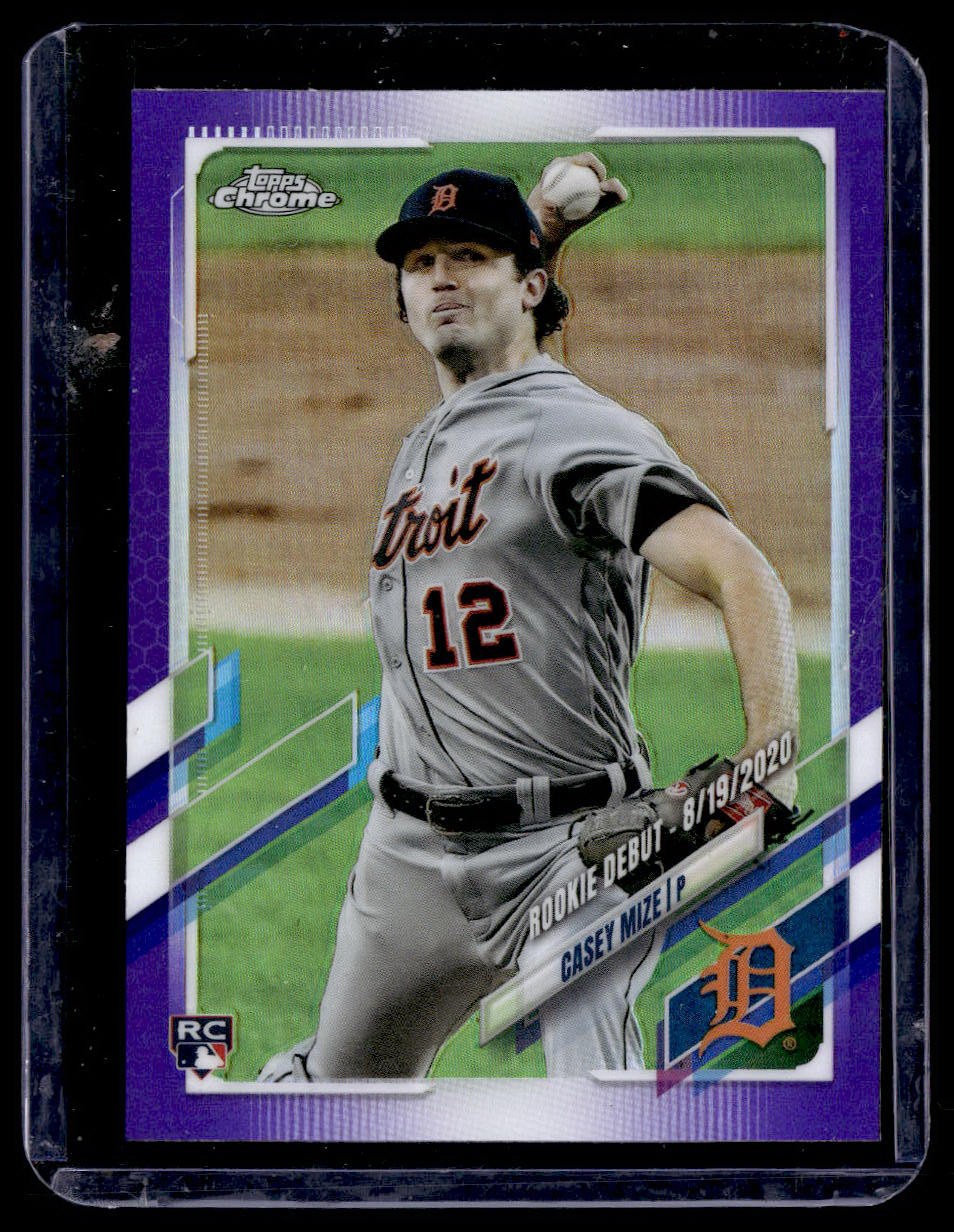2021 Topps Chrome Update #USC73 Casey Mize Purple Refractor