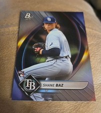 Shane Baz RC 2022 Topps Bowman Platinum Baseball #76 Rookie Tampa Bay Rays
