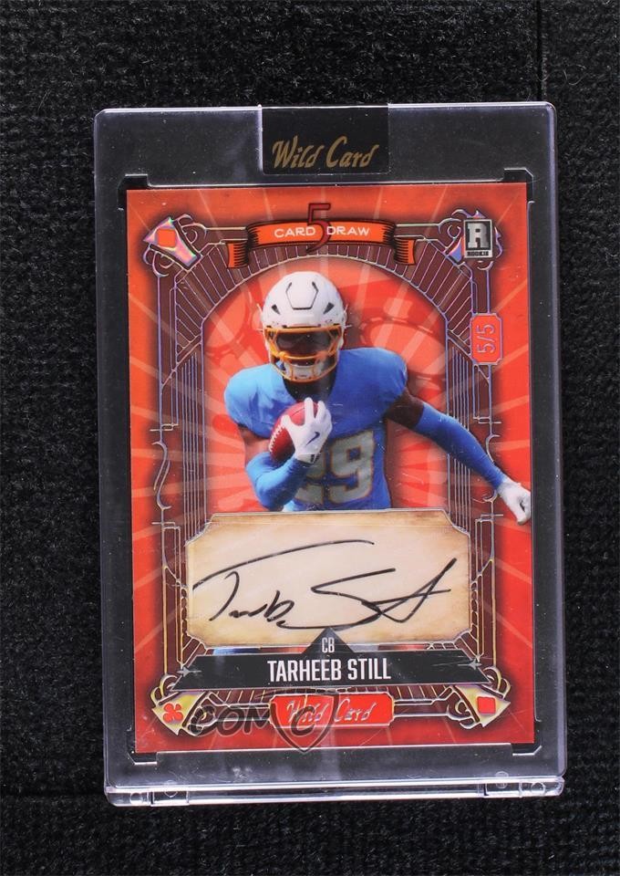 Tarheeb Still Wild Card 5 Card Draw Hobby Autographs #TS Teal/Orange Vintage Rainbow Foil