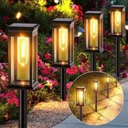 Outdoor Solar Pathway Lights Warm Light Waterproof Solar Garden Lights Landscape