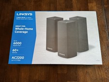 Linksys 3-Pack Velop Whole-Home Mesh Wi-Fi System - Black WHW0303B