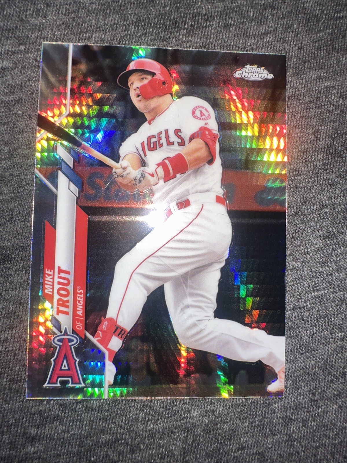 Mike Trout 2020 Topps Chrome Refractor #1 Los Angeles Angels