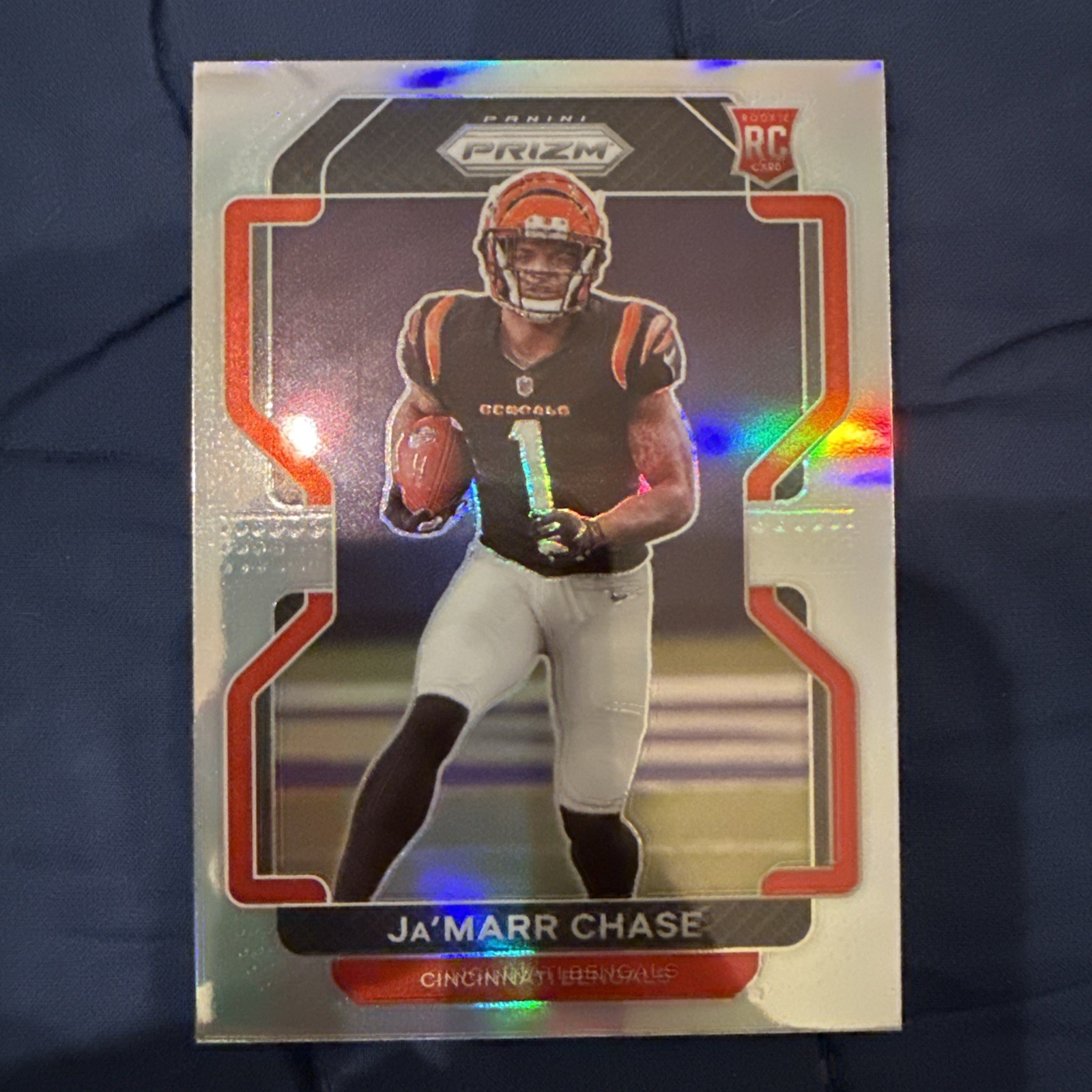 2021 Panini Prizm - Rookie Variation Ja'Marr Chase #V-337 Silver Prizm (RC)