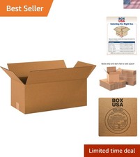 Pack of 20 Durable 20x10x8 Corrugated Shipping Boxes - Reusable  Eco-Friendly