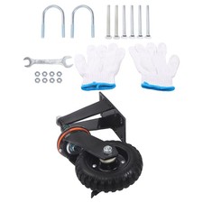 6" Gate Wheel With Brake 500lb Caster Kit Heavy Duty Gate Caster 360 Rotation