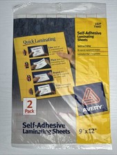 Avery Self Adhesive Laminating Sheets 2-9"x12" Sheets #73602