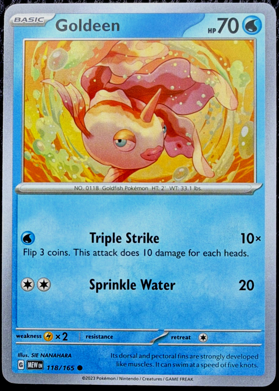 Goldeen 118/165 Sv2a: Pokemon Card 151 Regular