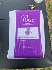 Poise Incontinence Pads for Women, 5 Drop, Maximum Absorbency, Long, 96 count