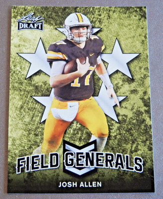 2018 Leaf Draft Field Generals * Josh Allen  Rookie  #FG-3   Cowboys * Bills  