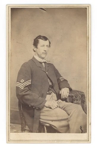 J.S. Swain – 2nd New Hampshire Vols – Civil War CDV Photograph
