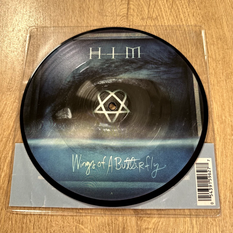 HIM - Wings of a Butterfly 7” Vinyl Record Picture Disc Ville Valo - Bild 4 von 4