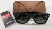 New Ray-Ban Original Wayfarer Low Bridge Fit RB2140-F 901-S 52mm Matte Black