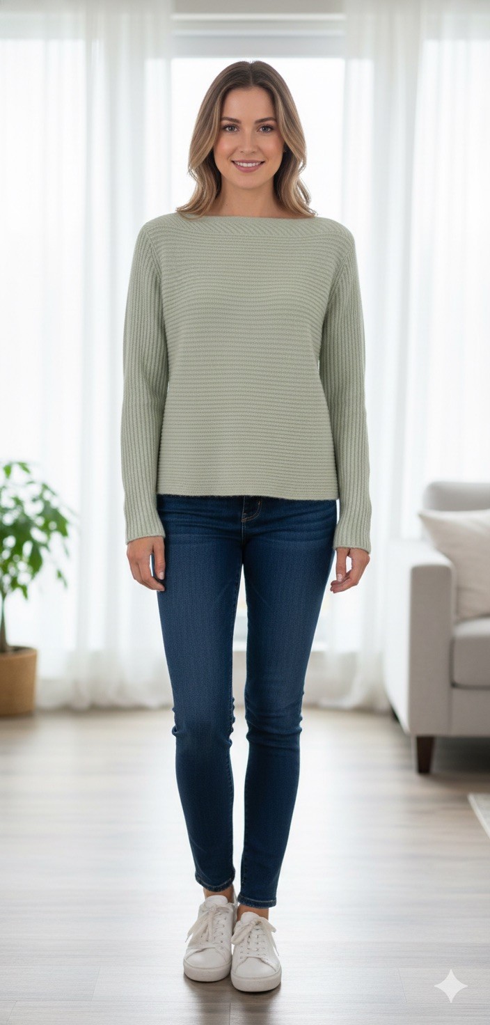 100% Cashmere Talbots Women’s Green Sweater Super Soft