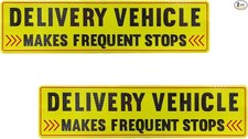 2PCS Waterproof Night Reflective Car Magnet for Delivery Drive Color: Pattern1
