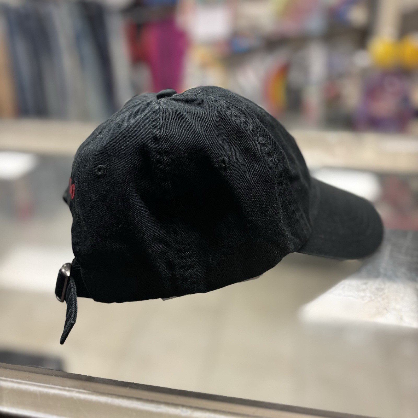 Polo Ralph Lauren Cappello Berretto Strap Back Uomo Nero Rosso Pony Logo Papà Casual Golf