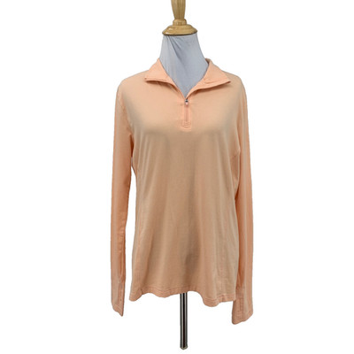 Tasc Shirt Womens L Large Cantaloupe Performance Organic Bamboo Long Sleeve Top