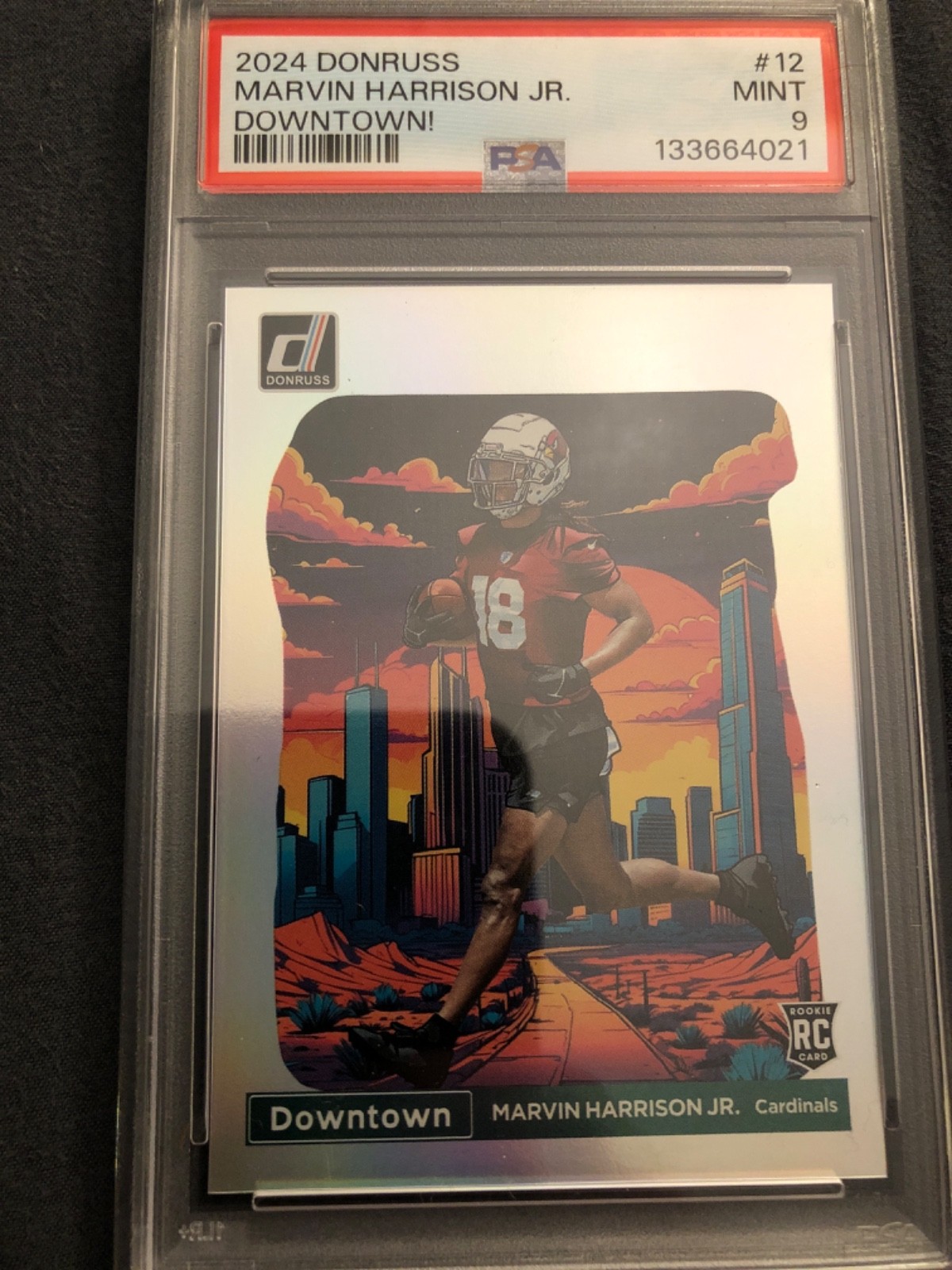 2024 Panini Donruss - Downtown! Marvin Harrison Jr. #12 (RC) PSA 9 Mint!!!