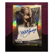 2026 Topps Chrome WWE Nikkita Lyons Auto Gold Refractor #22/50 NXT-NIK 🔥