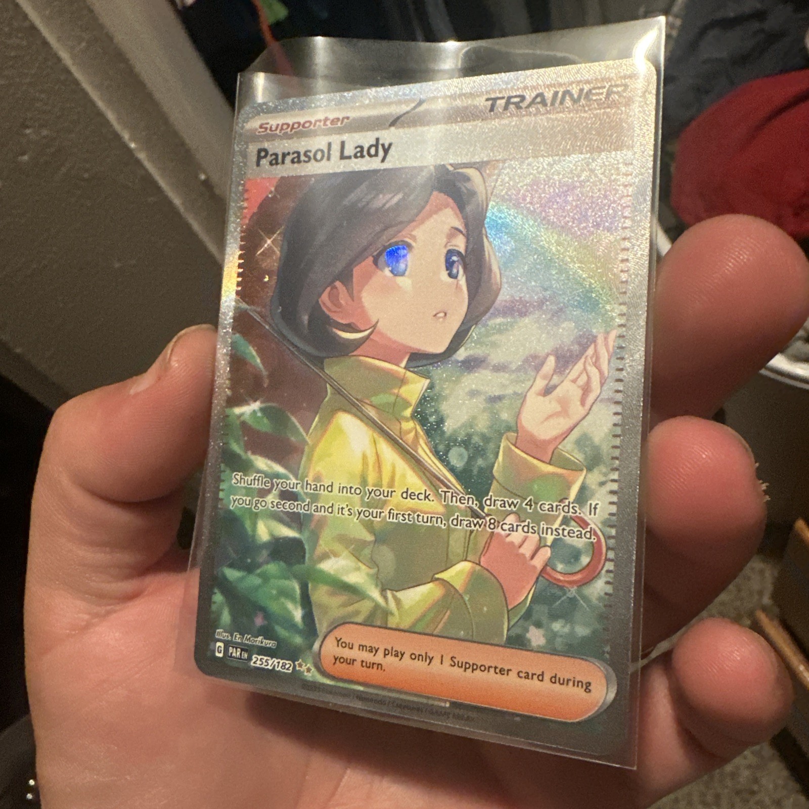 Pokémon Cards Parasol Lady 255/182 Illustration Rare Paradox Rift - (NM)