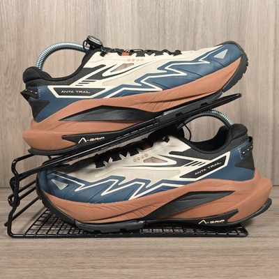 Anta Herrenschuhe Größe 7,5 UK Rock Grau Explore Trail Outdoor Laufen Turnschuhe