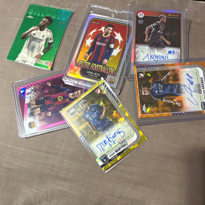 Panini 2023-24 Select Merlin UEFA Soccer Card Lot 6 Autos Serial # Parallel