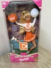 Clemson University Cheerleader Barbie Doll Vintage 1997 Mattel #17753-NRFB