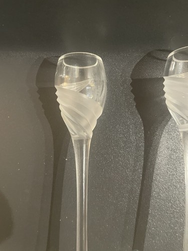 Lenox Crystal Windswept 7" Single Candlesticks Set of 2 - Picture 8 of 11