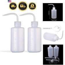 Wash Bottle 2pcs 250ml/8oz Safety Bottles Watering Tools, Economy Plastic Squ...