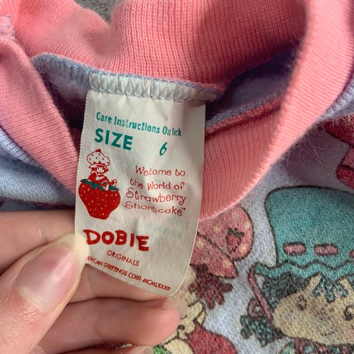 Vintage 80s Strawberry Shortcake Kids Graphic Crewneck Size 6 - Picture 3 of 5