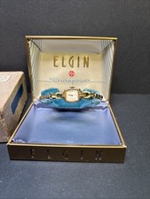 Reloj Mujer Vintage 17 Joyas Elgin Durapower Cuartos Oro 10k Para Reparación LEER
