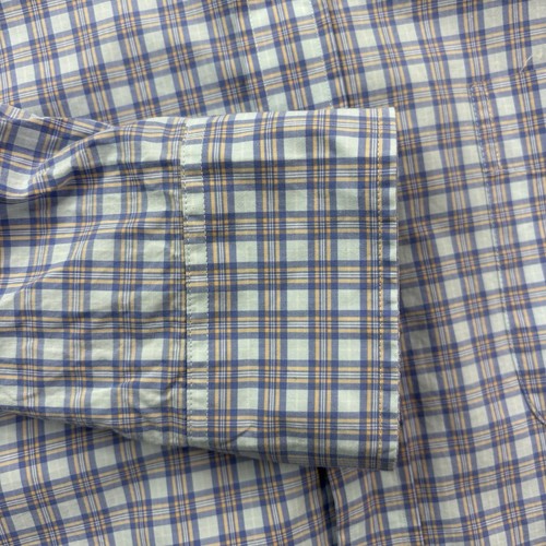 J. McLaughlin Hemd Herren Große L Kariert Modern Fit Button-Down Tasche Langarm - Bild 7 von 24