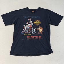 Vintage Harley Davidson Rare Looney Tunes XL USA Single Stitch