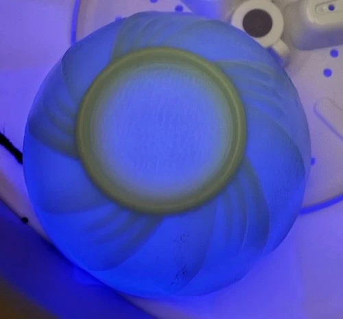 Glowing Vintage Fire-King Style Jadeite Lotus Bowl (Unmarked) Excellent