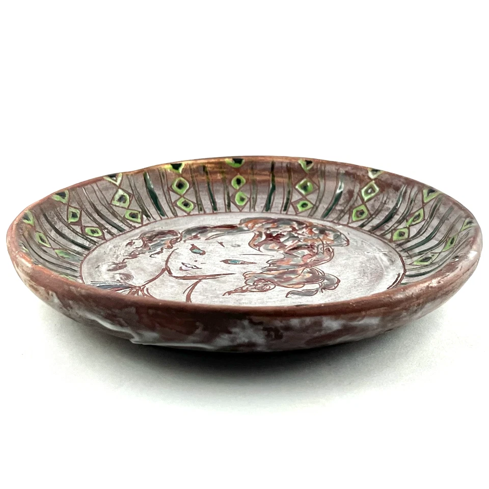 ASSIETTE Ancienne Céramique 50 FERNANDE KOHLER à VALLAURIS, treinen/capron... - Photo 3/4