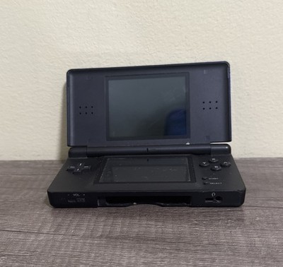 Nintendo DS Lite Handheld System Cobalt Blue Broken Hinge AS-IS 