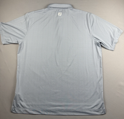 FootJoy Golf Polo Shirt Men’s 2XL Blue Stretch Performance Short Sleeve - Picture 4 of 9