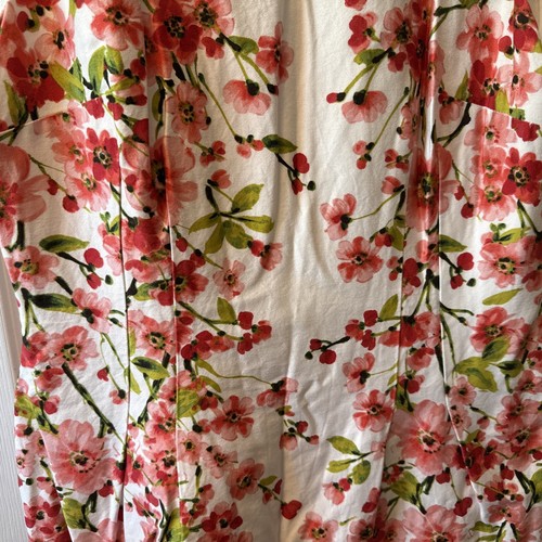 RALPH LAUREN White Pink Red POPPIES Sheath SLEEVELESS DRESS ~ Size 12 - Picture 4 of 9