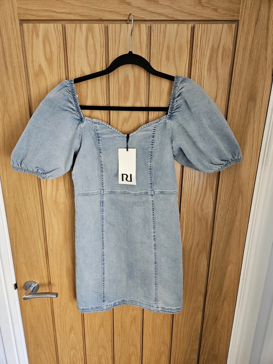 white christmas dresses Mini Denim Dress / Mabel Love Co