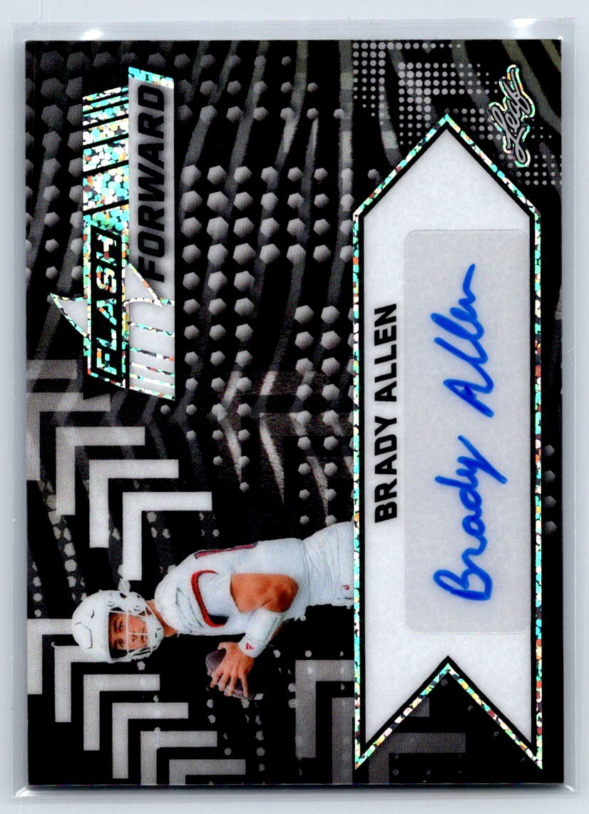 2024 Leaf Eclectic Football Auto #4 /4 ebay 1/1 Brady Allen