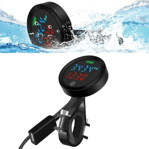 Motorcycle TPMS Tire Pressure Monitor Black Compatible with Electric Vehicles - Picture 5 of 23
