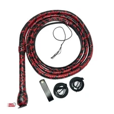 Cowhide Leather Bull whip 8ft to 10ft, 16 Plait Indiana Jones Style Equestrian