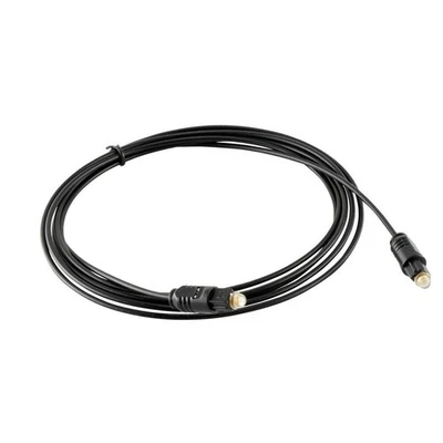 6.5FT 2M Fiber Optic TosLink Audio Cable Digital Optical For Amplifier DAC - Image 1 of 4