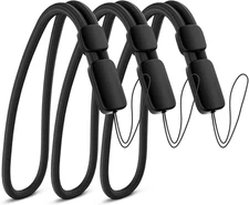 Empire Hand Wrist Strap Lanyard, 3 Pack Black Adjustable Lanyard Wrist Straps