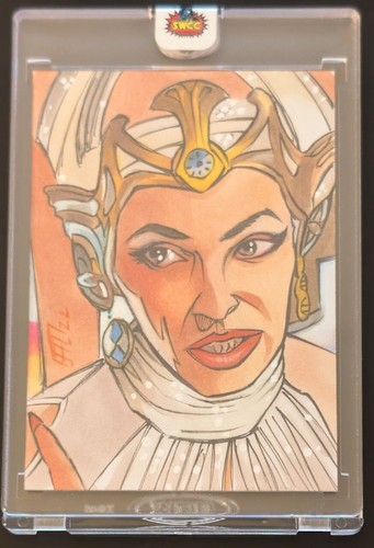 SWCC Star Wars Mystery Sketch Queen Padme Amidala by Brad Hudson 2022