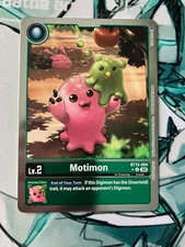 Motimon BT15-004 U Box Topper Foil Digimon CCG | Exceed Apocalypse Near Mint